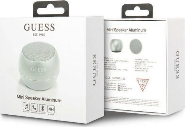 Μίνι ηχείο Guess Guwsalged γκρι (GUE002430)