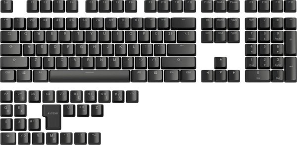 Glorious PC Gaming Race Glorious GMMK ABS Doubleshot V2 DE Kit - Μαύρο