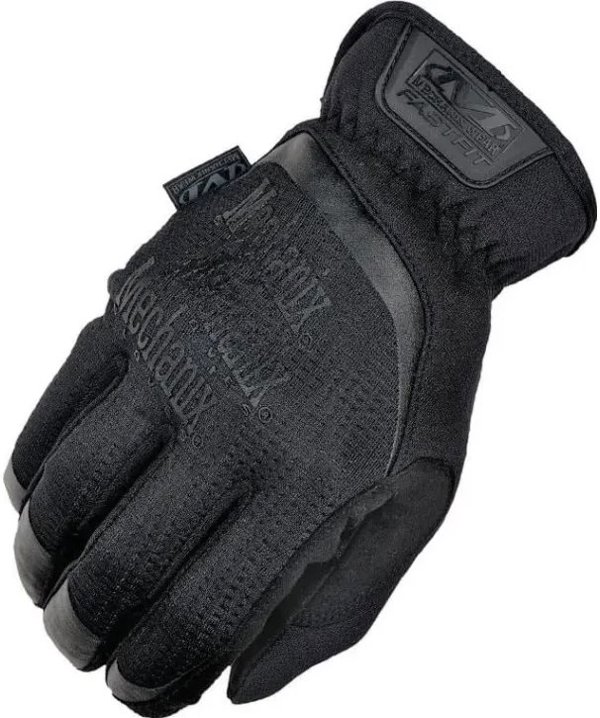 Γάντια Mechanix FastFit(r) μαύρα, μέγεθος M. Ελαστική μανσέτα, 0.6 mm τεχνητό δέρμα, TrekDry(r), τεχνολογία αφής