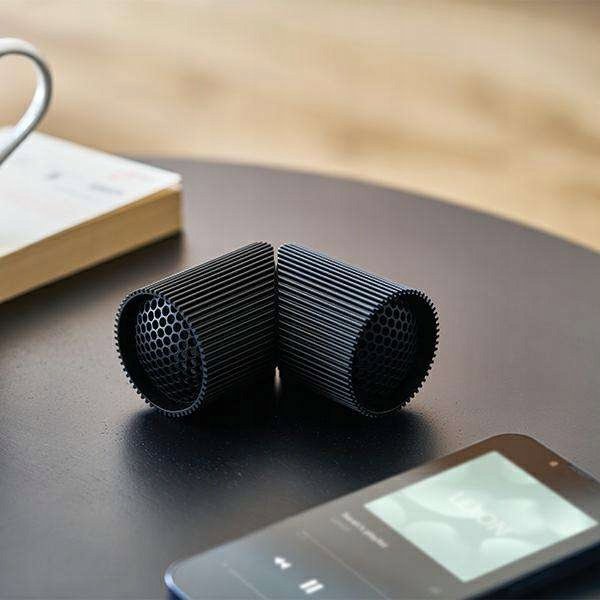 Μαγνητικό Ηχείο Bluetooth Lexon Ray Set Μαύρο/Μαύρο LA132MN3