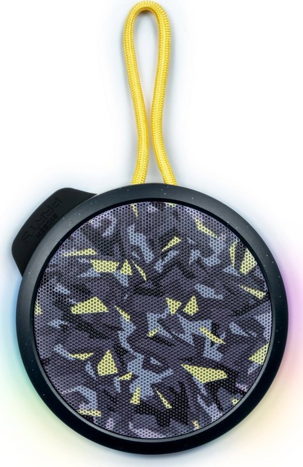 Ηχείο BigBen Big Ben Ηχείο Bluetooth Party Nano Φωτισμός 15W Camo Μαύρο Κίτρινο