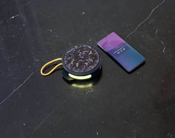 Ηχείο BigBen Big Ben Ηχείο Bluetooth Party Nano Φωτισμός 15W Camo Μαύρο Κίτρινο