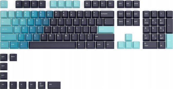 Glorious PC Gaming Race GPBT Keycaps - 114 PBT Πλήκτρα, ANSI, US-Layout - Celestial Ice