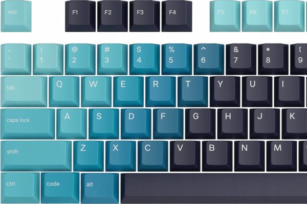 Glorious PC Gaming Race GPBT Keycaps - 114 PBT Πλήκτρα, ANSI, US-Layout - Celestial Ice