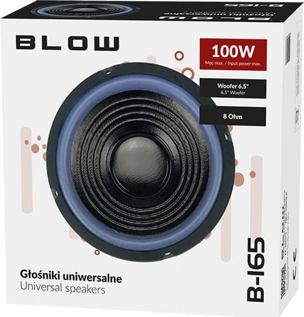 Ηχείο αυτοκινήτου Blow καθολικό γούφερ BLOW B-165 8Ohm 100 W