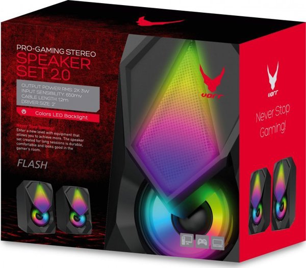 Ηχεία υπολογιστή Omega Omega speakers Varr Flash 2.0 VGSFB, μαύρο