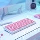 Glorious GMMK ABS Doubleshot V2 UK Base Kit - Πληκτρολόγιο Gaming, Ροζ