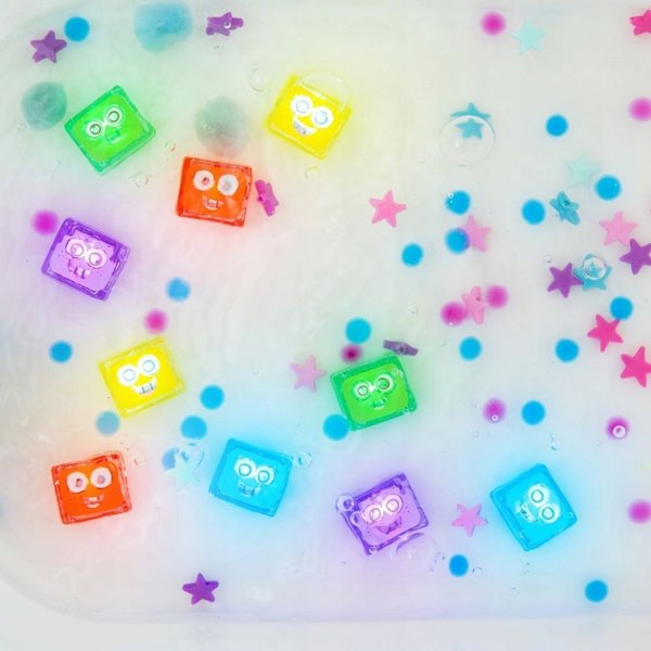 Glo Pals, Αισθητηριακά τουβλάκια που φωτίζουν στο νερό - Party Pal, 4 τεμ.
