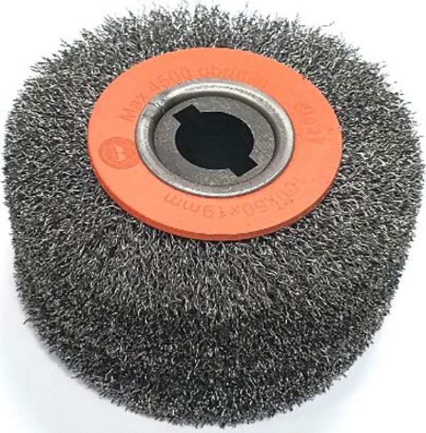 Glob Δίσκος Βούρτσας 100x48mm, Κυματιστό Ατσάλινο Σύρμα, Οπή 19mm για Γωνιακό Τροχό
