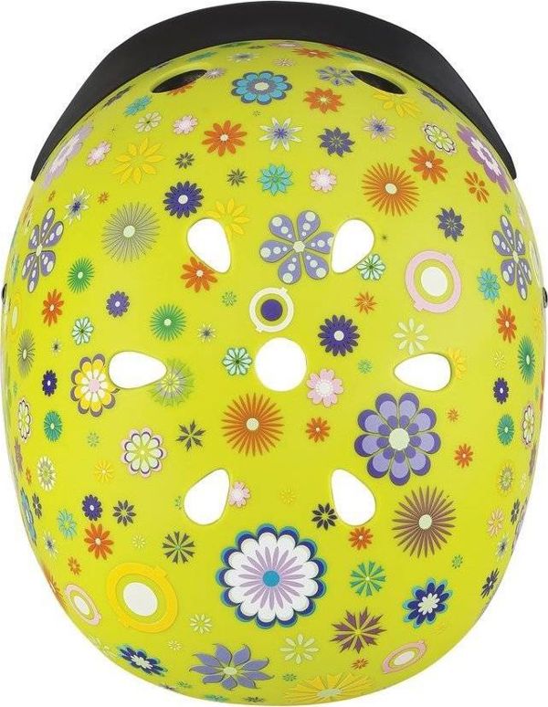 Παιδικό κράνος Globber Elite Lights 507-106 Lime Green-Flower Universal