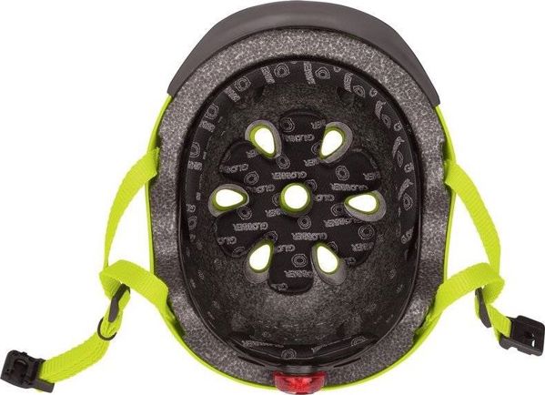 Παιδικό κράνος Globber Elite Lights 507-106 Lime Green-Flower Universal