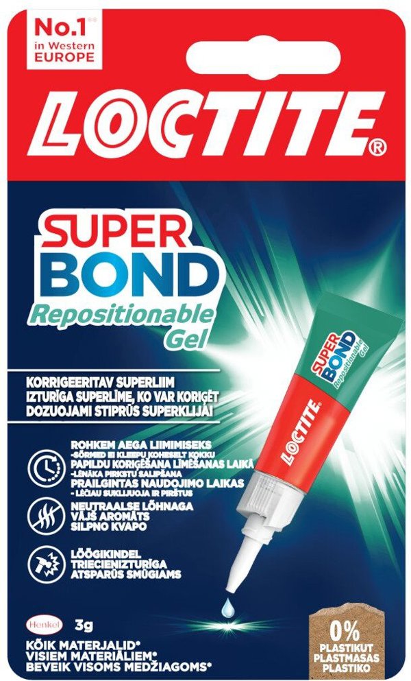 ΚΟΛΛΑ LOCTITE SUP BOND ΕΠΑΝΑΤΟΠΟΘΕΤΗΣΙΜΗ 3G