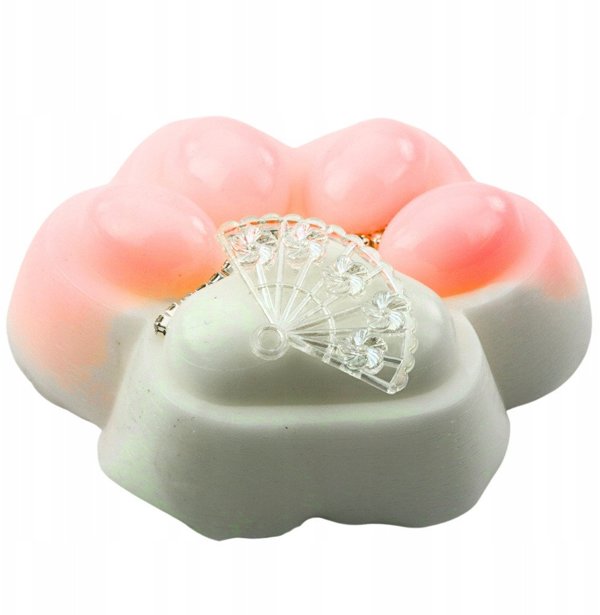 Αντιστρές Αισθητηριακό Squishy Διακοσμητικό Λευκό Γατίσιο Πατουσάκι