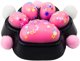 Αντιστρές Αισθητηριακό Squishy Μαύρο-Ροζ Γατίσιο Πατουσάκι