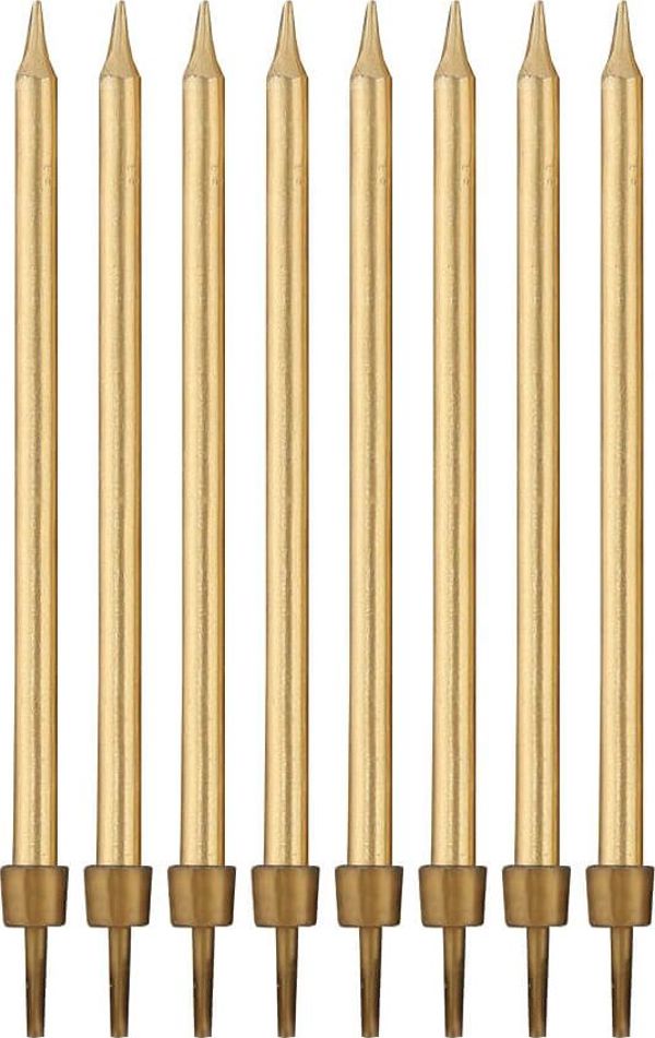 Κεριά γενεθλίων GoDan Gold - 10 cm - 8 τεμ 6879650 5902973129939