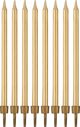 Κεριά γενεθλίων GoDan Gold - 10 cm - 8 τεμ 6879650 5902973129939
