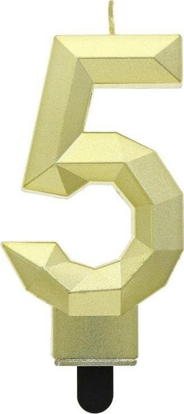 GoDan Κερί Αριθμός 5 Διαμάντι 7.6cm