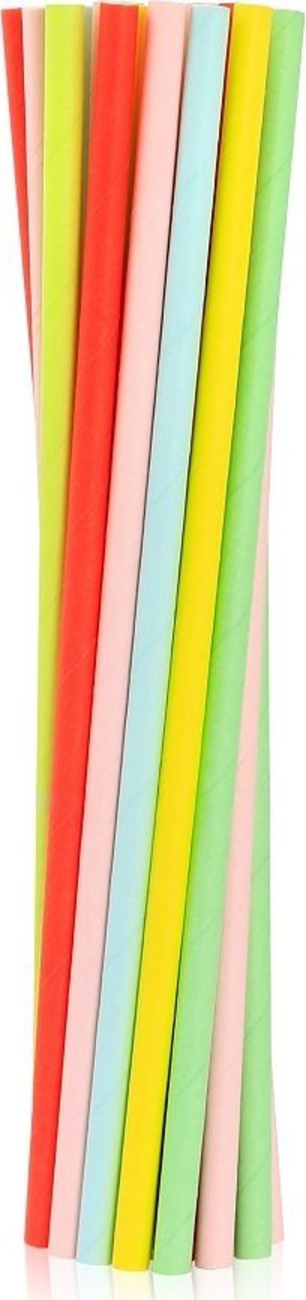 GoDan Χαρτινά καλαμάκια Fluor MIX 6x197mm 24 τεμάχια