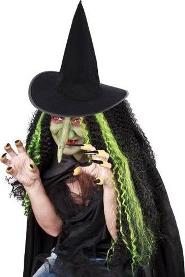 Καπέλο μάγισσας GoDan με φλοκ για το Halloween - 1 τεμ. καθολικό