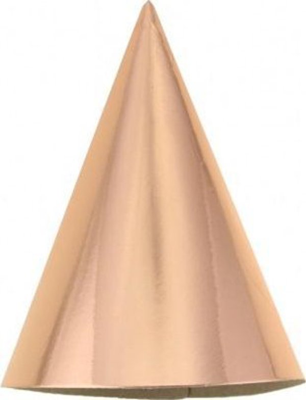 GoDan Καπέλα Πάρτι Χάρτινα Μεταλλικά Rose Gold 5τμχ - Universal Μέγεθος