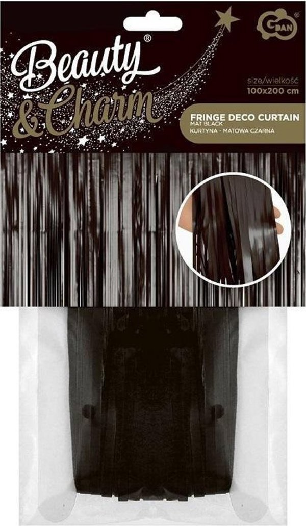 GoDan B&C κουρτίνα μαύρη ματ 100x200cm 12251835 5902973161090