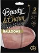 GoDan Μπαλόνια Beauty&Charm πλατινένιο ροζ χρυσό 61εκ 2 τεμ
