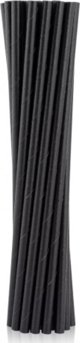 GoDan Μαύροι Χάρτινοι Καλαμάκια 6x197mm 100 τεμάχια