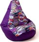 Go Gift Πουφ σάκος GRUSZA DRUK μωβ-wow XXL 140x100
