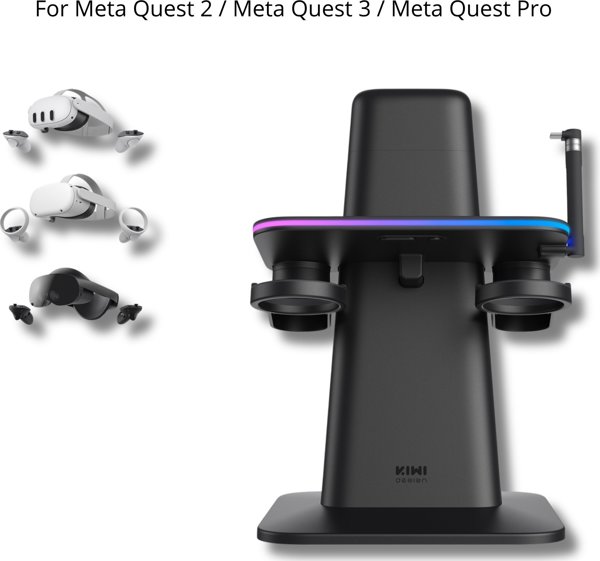 Γυαλιά VR KIWI design βάση φόρτισης RGB για Meta Quest 3 | KIWI DESIGN & META