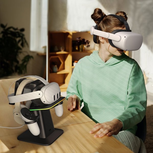 Γυαλιά VR KIWI design βάση φόρτισης RGB για Meta Quest 3 | KIWI DESIGN & META
