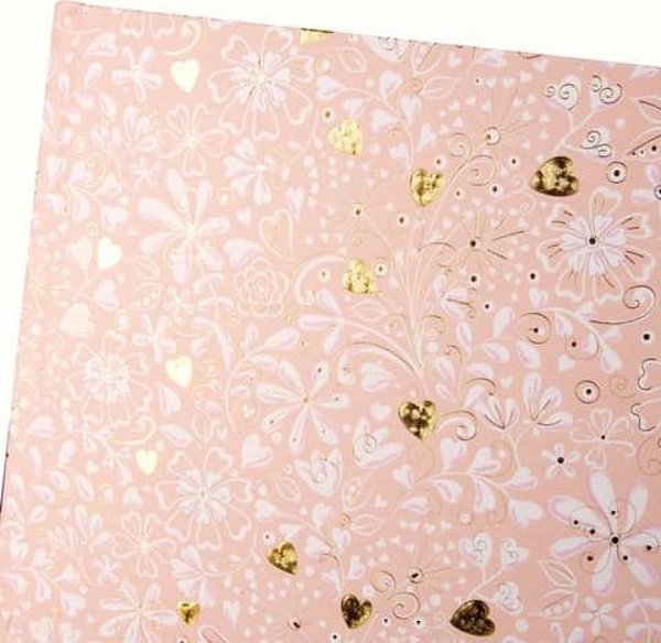 Goldbuch Βιβλίο επισκεπτών GOLDBUCH 77034 Finamente rosé 100 σελίδες 25x20| λευκά φύλλα [V]