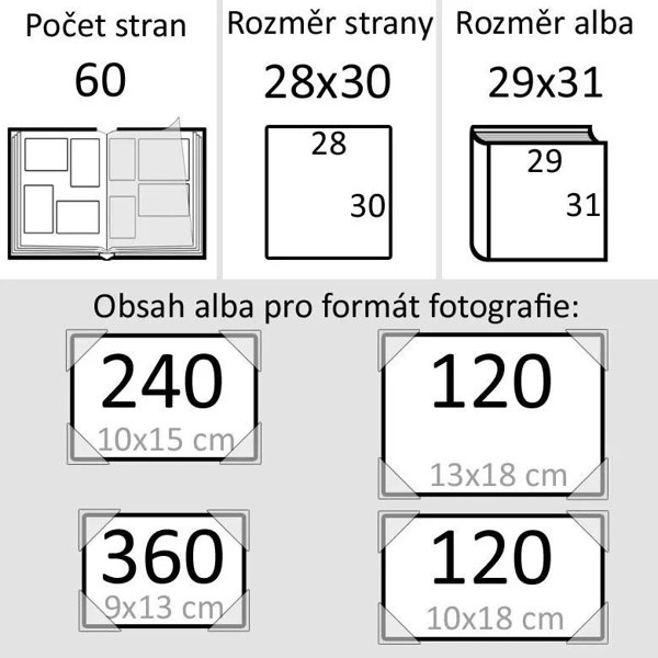 Goldbuch Album GOLDBUCH 08388 MR&MRS 30x31/60 pages |white sheets|corner/splits [V]