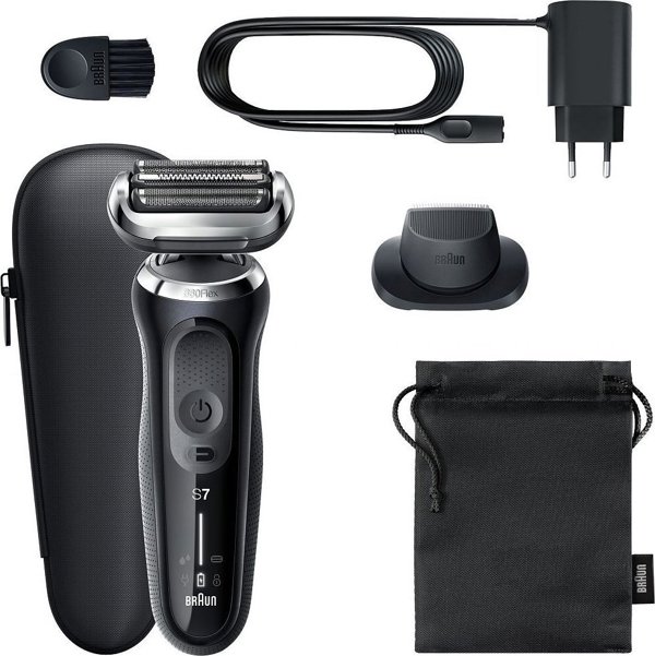 Braun Series 7 71-N1200S Ανδρική Ηλεκτρική Ξυριστική Μηχανή με Κεφαλή 360° και Τεχνολογία AutoSense