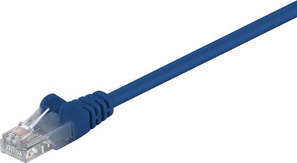 Καλώδιο Δικτύου Goobay Patch Cord U/UTP Cat 5e, Μπλε, 2m, 68355