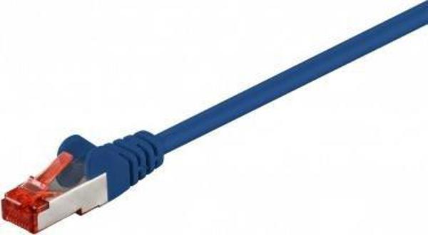 Goobay Wentronic goobay - Patch- Cable - RJ- 45 (M) to RJ- 45 (M) - 25cm - SFTP, PiMF - CAT 6 - halogen free, shaped, without Haken - blue (93211)