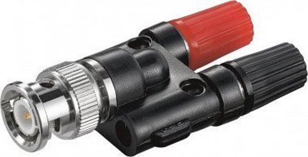 Goobay Βύσμα BNC με 2 Υποδοχές Μπανάνας 4mm