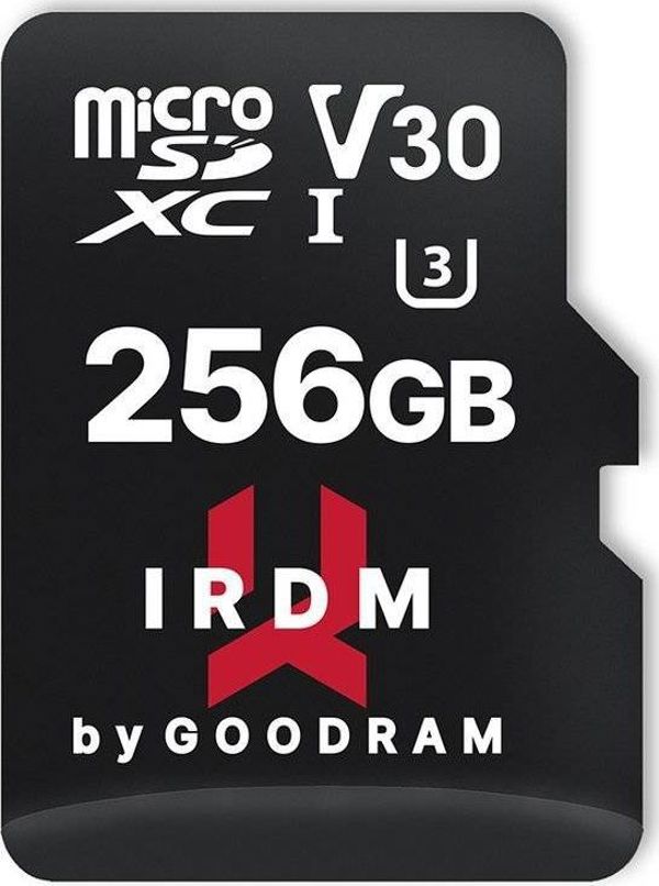 Κάρτα GoodRam IRDM MicroSDXC 256 GB Class 10 UHS-I/U3 V30 (IR-M3AA-2560R12)
