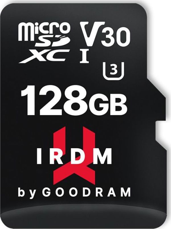 Κάρτα GoodRam IRDM MicroSDXC 128 GB Class 10 UHS-I/U3 V30 (LEC-TGD-IRM3AA1280R12)