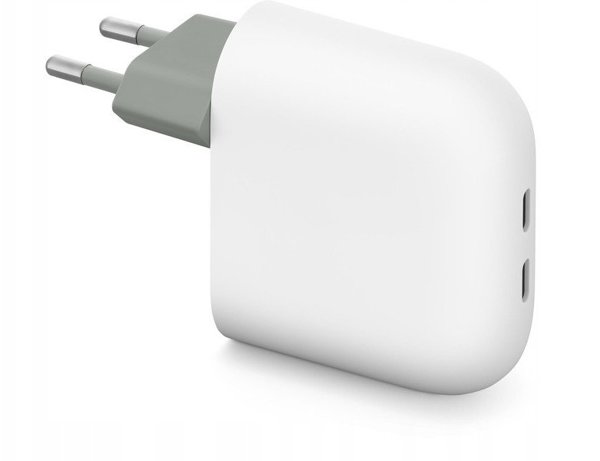Google Pixel Flex Dual Port 67 W Γρήγορος Φορτιστής USB-C balta - Φορτιστής Dual USB-C GA09856-EU (0840353927964)