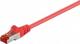 Καλώδιο Δικτύωσης Goobay CAT 6 S/FTP, Patchcord, Κόκκινο, 0.15m