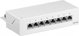 Goobay Patch Panel STP Cat.6A, 8 Θυρών, Επιτοίχιο/Επιτραπέζιο, Λευκό, 62067