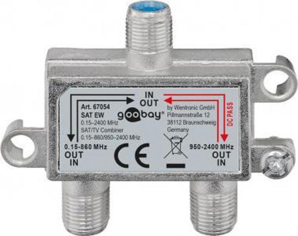 Διακλαδωτής κεραίας SAT-TV-UHF 67054 Goobay