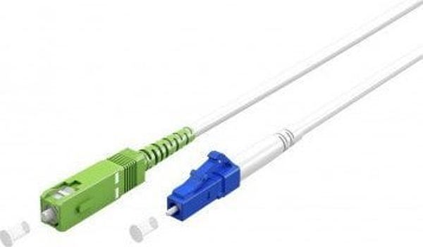Καλώδιο Οπτικών Ινών Goobay FTTH, Μονότροπο (OS2), Simplex, 25μ, Λευκό