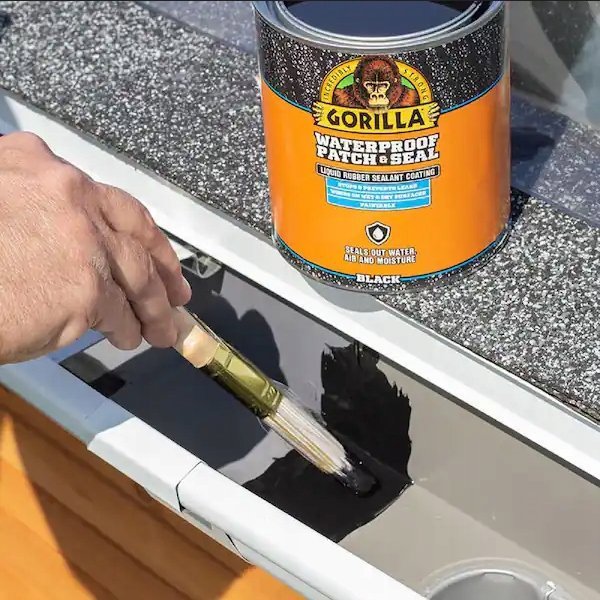 Gorilla Sports Gorilla στεγανωτικό Αδιάβροχο Παλτό & Σφραγίδα 946ml, μαύρο