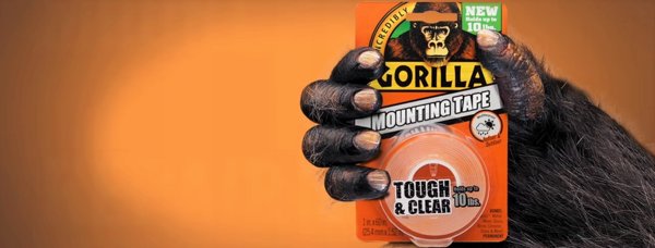Gorilla Sports διάφανη διπλής όψης ταινία τοποθέτησης 1,5μ