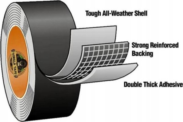 Gorilla Sports Gorilla tape 'Silver' 11m