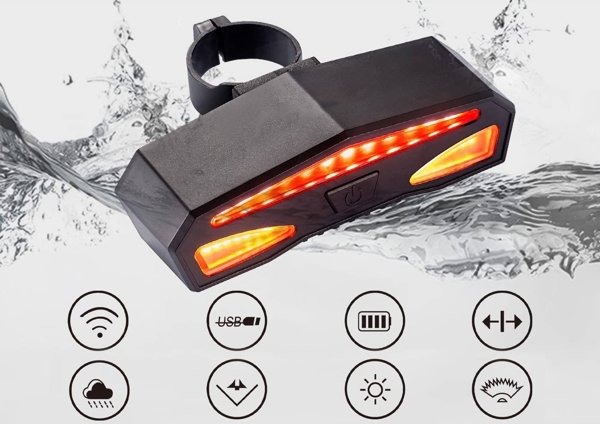 Gotel L8O Λάμπα Ποδηλάτου Led Φλας