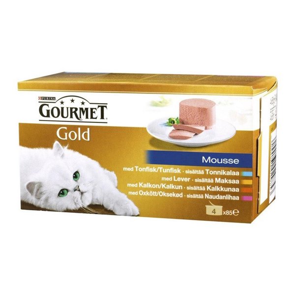 GOURMET GOLD WET CAT 4X85G PATE