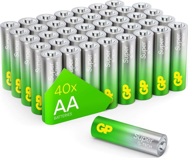 GP 1x40 GP Super Αλκαλικές Μπαταρίες AA Mignon PET Box GPSUP15A900C40