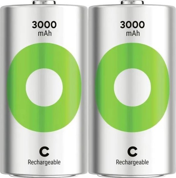 GP 1x2 GP ReCyko NiMH Accus C Baby 3000mAH, έτοιμο προς χρήση